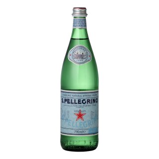 Natuurlijk mineraalwater koolzuurhoudend San Pellegrino 12 flessen x 75 cl