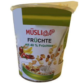MüsliCup Früchte Müsli mit 40% Früchten (85g Becher)