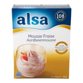 Aardbeienmousse Pak 2 stuks x 430 gram