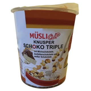 MüsliCup Schoko Triple Knusper Müsli (85g Becher)