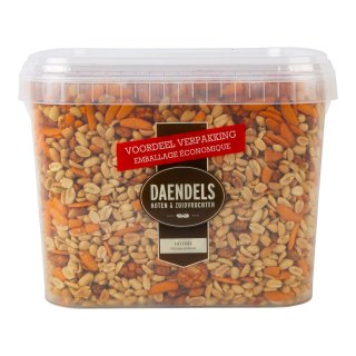 Hotmix van rijstzoutjes en gecoate pindas Emmer 5 kilo