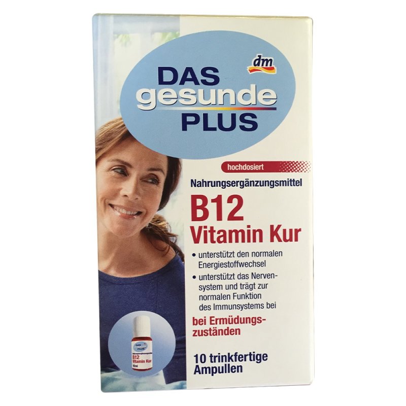 DAS gesunde PLUS B12 Vitamin Kur trinkfertige Ampullen (100ml)