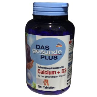 DAS gesunde PLUS Calcium + D3 Tabletten (300 Tabletten Dose)