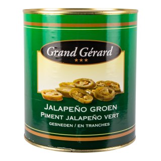 Jalapeño peper groen Blik 2,95 kilo