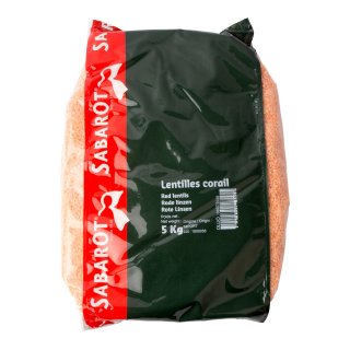 Rode linzen Zak 5 kilo