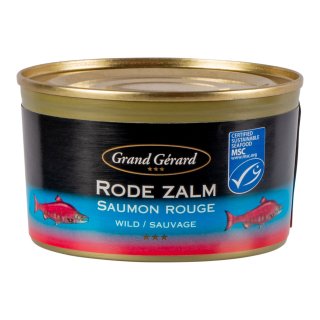 Roe zalm wilde fancy 6 blikken x 213 gram