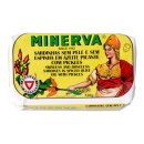 Sardines met groente in pikante olijfolie Blik 120 gram