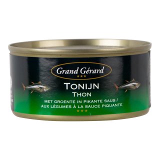 Tonijn met groente in pikante saus 6 blikken x 185 gram