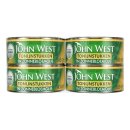 Tonijnstukken in zonnebloemolie 4 blikken x 145 gram