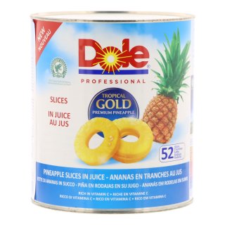 Ananasschijven op sap Blik 3 liter