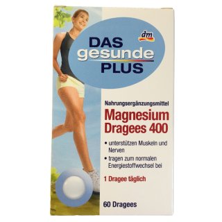 DAS gesunde Plus Magnesium Dragees 400 (60 Dragees)