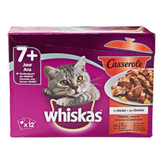 Kattenvoer casserole classic senior 7+ Multipack 12 stuks x 85 gram