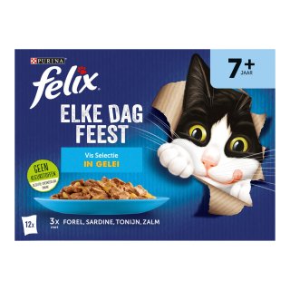 Kattenvoer elke dag feest vis senior Multipack 1,02 kilo