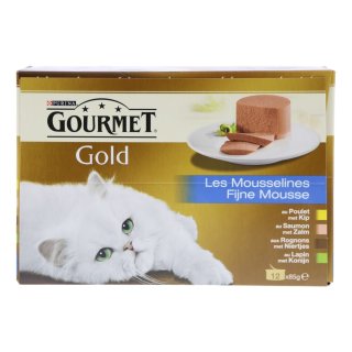 Kattenvoer Gold fijne mousse Pak 1,02 kilo
