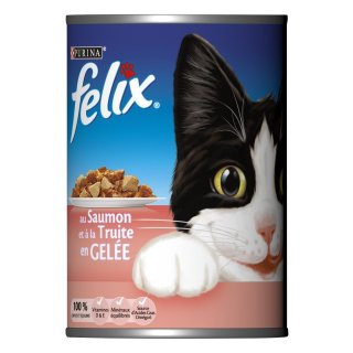 Kattenvoer nat zalm/forel 12 blikken x 400 gram