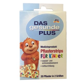 DAS gesunde PLUS Pflasterstrips Für Kinder (20 Pflaster in 2 Größen)