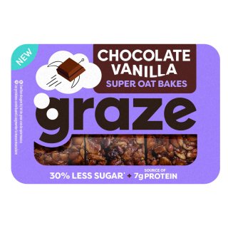 Havermoutrepen chocolate vanilla super oat bakes 6 repen x 53 gram