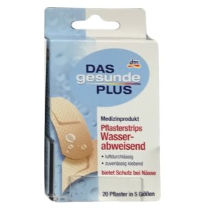Das gesunde Plus Pflasterstrips Wasser abweisend in 5 Größen (20 Stck.)