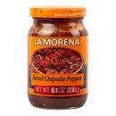 La Morena Diced Chipotle Peppers (230g Glas)