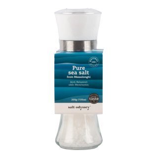 Zeezout puur van Messolonghi Potje 190 gram