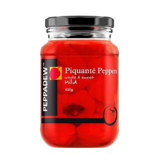Peppadew Whole Sweet Piquanté Peppers, ganze Paprika süß & mild (900g Glas)