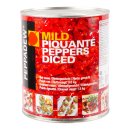 Zoete pikante pepers gesneden Blik 3 kilo