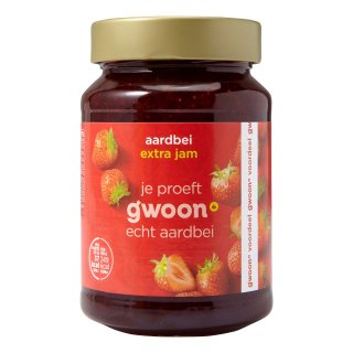 Extra jam aardbei Bus 600 gram