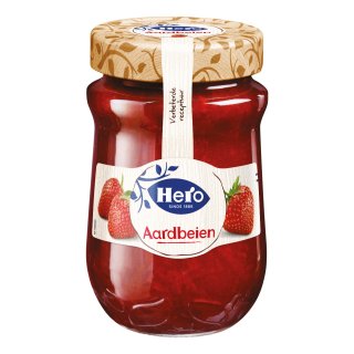 Jam extra aardbeien Pot 600 gram