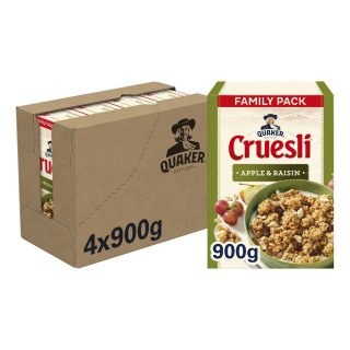 Cruesli appel/rozijn ontbijtgranen Doos 900 gram