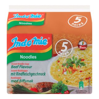 Noodles rundvlees Zak 5 stuks x 70 gram