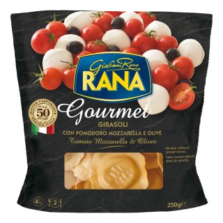 Grand ravioli tomaat-mozzarella-olijf Pak 250 gram