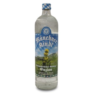 Münchner Kindl Oberbay Gebirgsenzian mit 40% Vol. (0,7l Flasche)