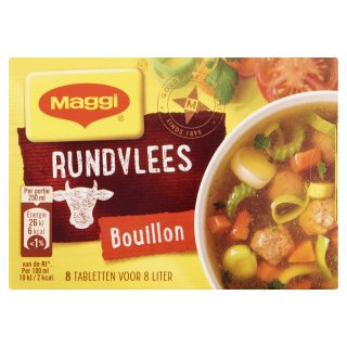Bouillon rundvlees 20 pakjes x 82 gram