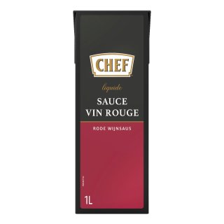 Rode wijnsaus Pak 1 liter