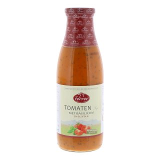 Tomaten met basilicum en olijfolie, glutenvrij Fles 72 cl