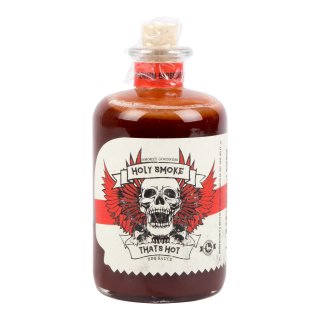 BBQ Sauce holy smoke that is hot Flesje 50 cl
