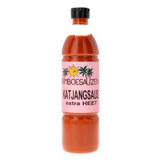 Katjangsaus extra hot Flesje 50 cl