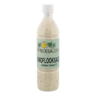 Knoflooksaus lekker romig Flesje 50 cl