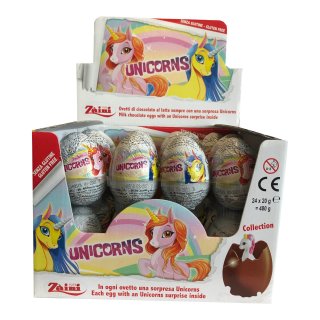 Chocolade ei unicorn 24 stuks x 20 gram