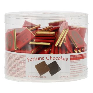 Melk en puur chocolaatjes fortune chocolat Silo 675 gram