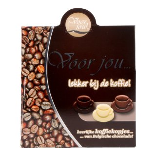 Chocolade geschenkverpakking lekker bij de koffie Doos 100 gram