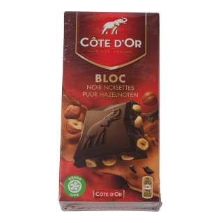 Chocoladetablet puur met hele hazelnoten 3 stuks x 180 gram
