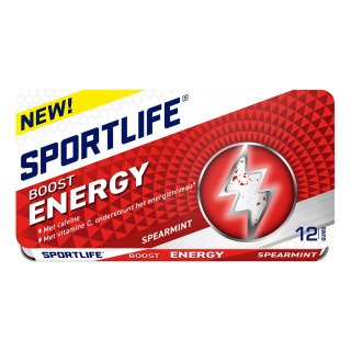 Boost energy spearmint 24 pakjes x 18 gram
