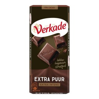 Chocoladereep extra puur, FT 5 wikkels x 111 gram