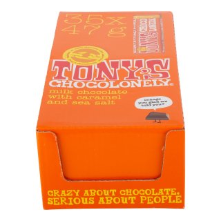 Tonys Chocolonely Vollmilchschokolade Karamell Meersalz (35x47g Riegel)