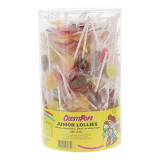 Junior lollies citroen-, frambozen-, sinas- en colasmaak 250 stuks