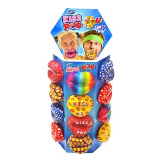 Lollipops kiss pop 24 stuks x 15 gram