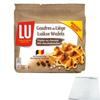 LU Gaufres de Liege Luikse Wafels mit belgischen Schokoladenstückchen (240g) + usy Block