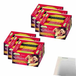 Mestemacher Premium Vollkorn Brotkörbchen 6er Pack (6x500g Packung) + usy Block
