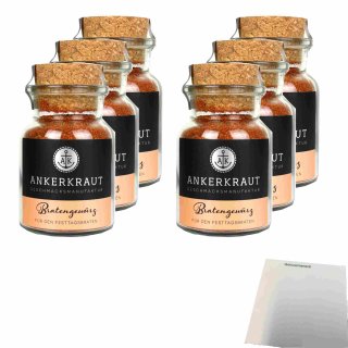 Ankerkraut Bratengewürz 6er (6x90g Glas) + usy Block